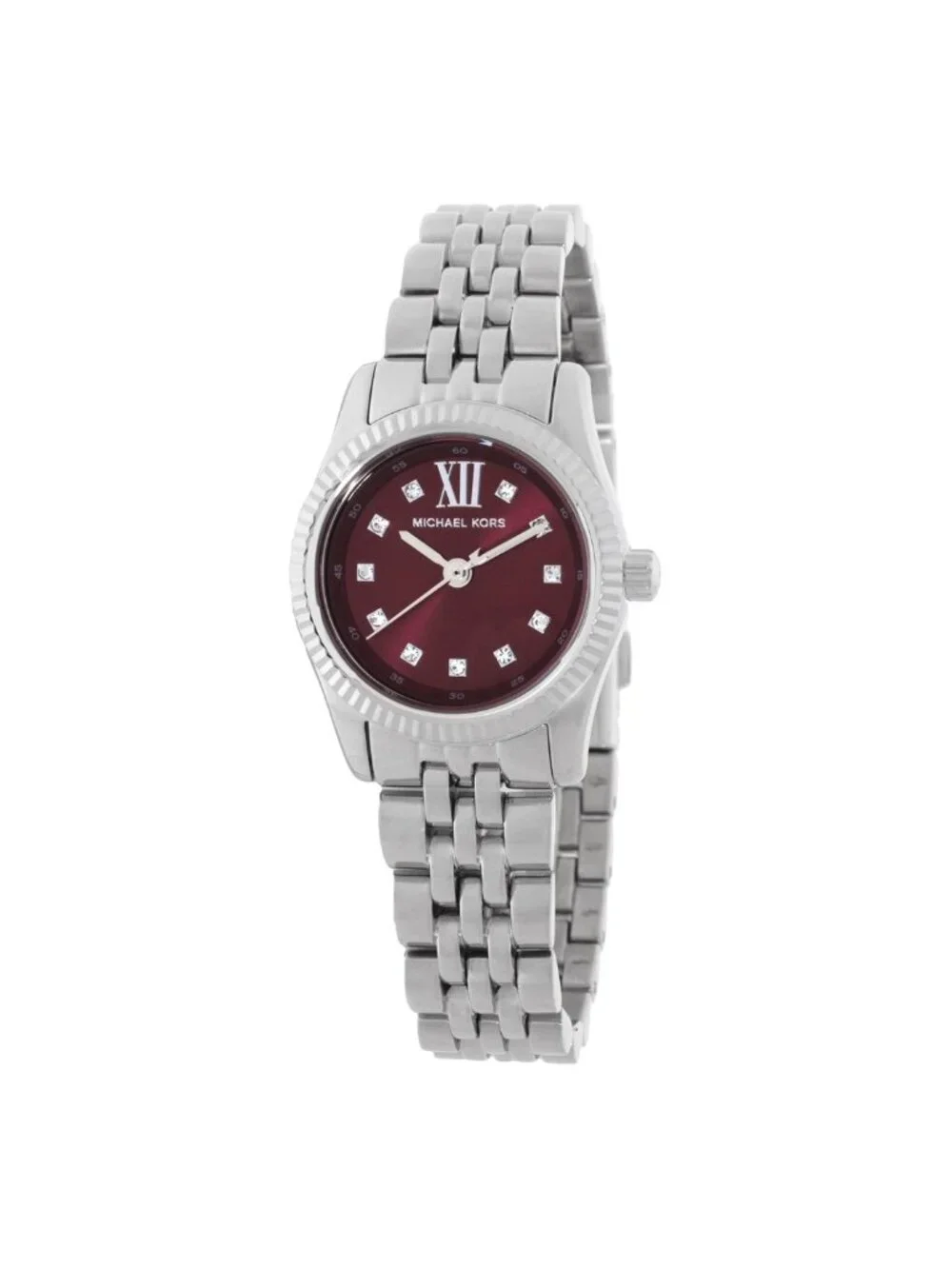 NWT Michael Kors Mini Lexington Quartz Red Dial Ladies Watch